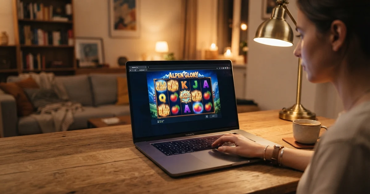 Browser-Fenster mit geöffnetem Casino-Slot im Sofortspiel-Modus, kein Registrierungsformular sichtbar