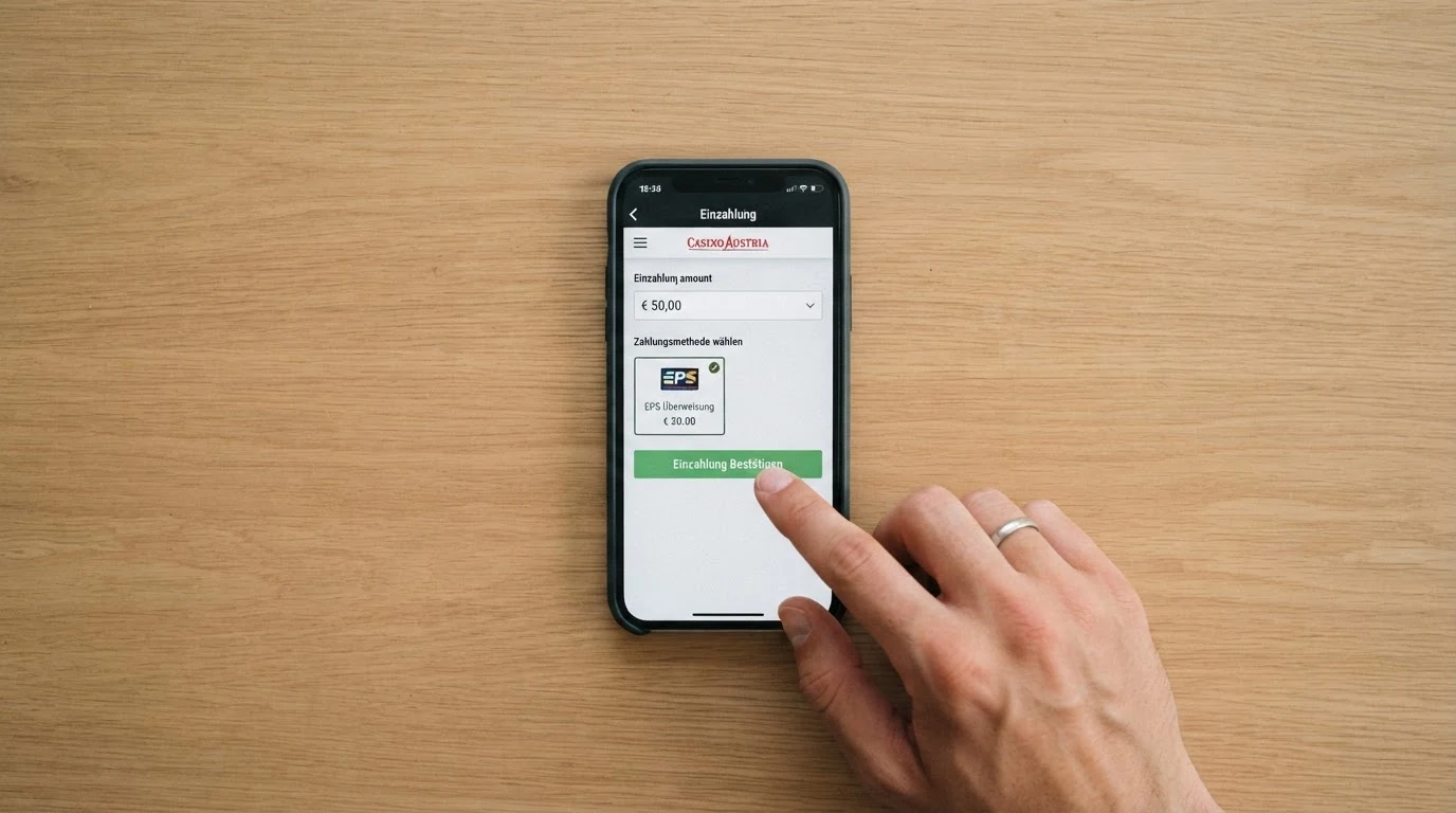 Schematische Darstellung des Zahlungsflusses: Bankkonto → Neteller-Wallet → Casino-Kasse und zurück