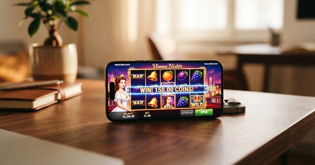 Grafische Darstellung der Auszahlungsquote (RTP) bei Online-Spielautomaten mit Hervorhebung der 96-%-Marke und Pfeil zum Hausvorteil